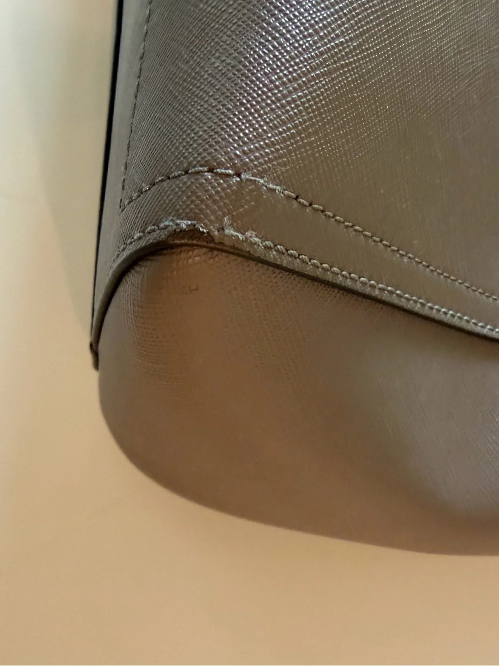 Tory Burch Taupe Leather Tote Bag - Picture 13 of 13